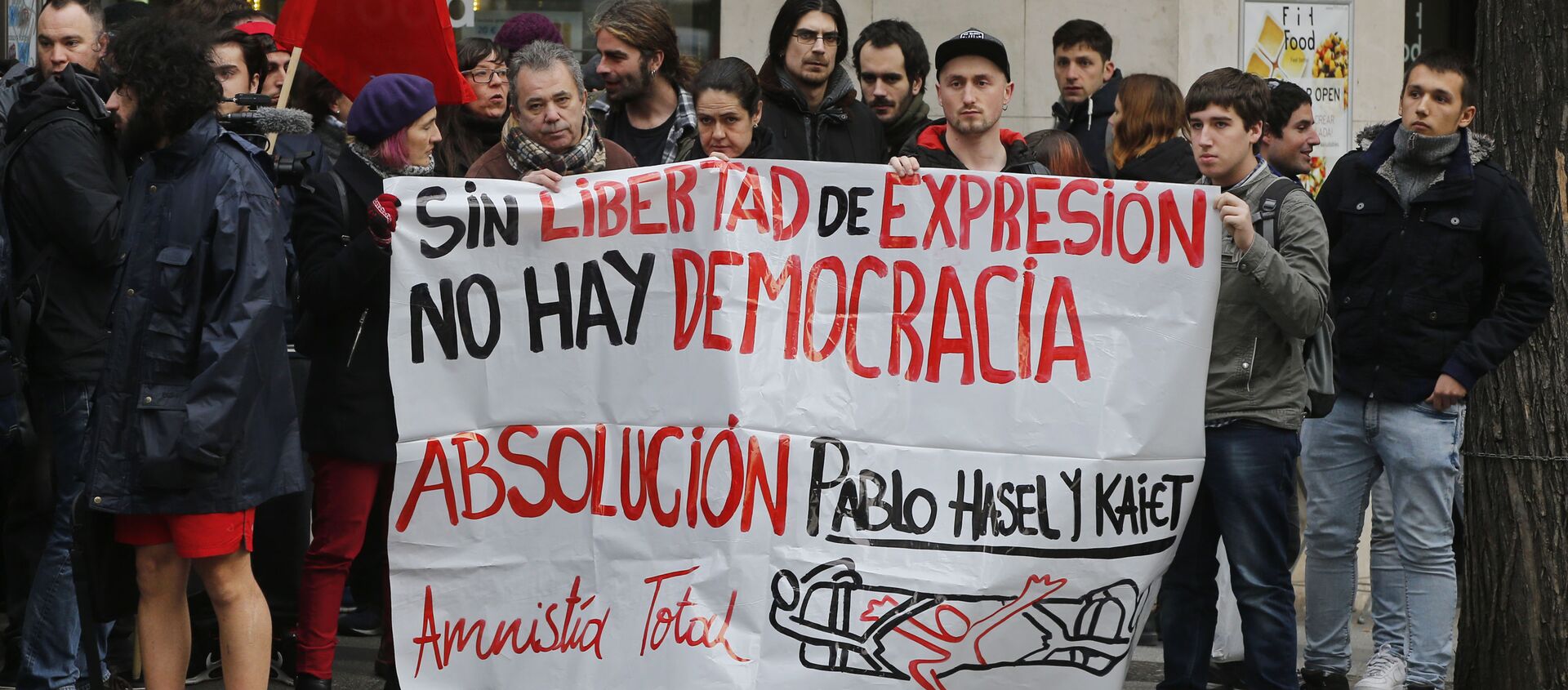 Manifestación de apoyo a Pablo Hasél y por la libertad de expresión en España en 2018 - Sputnik Mundo, 1920, 09.02.2021