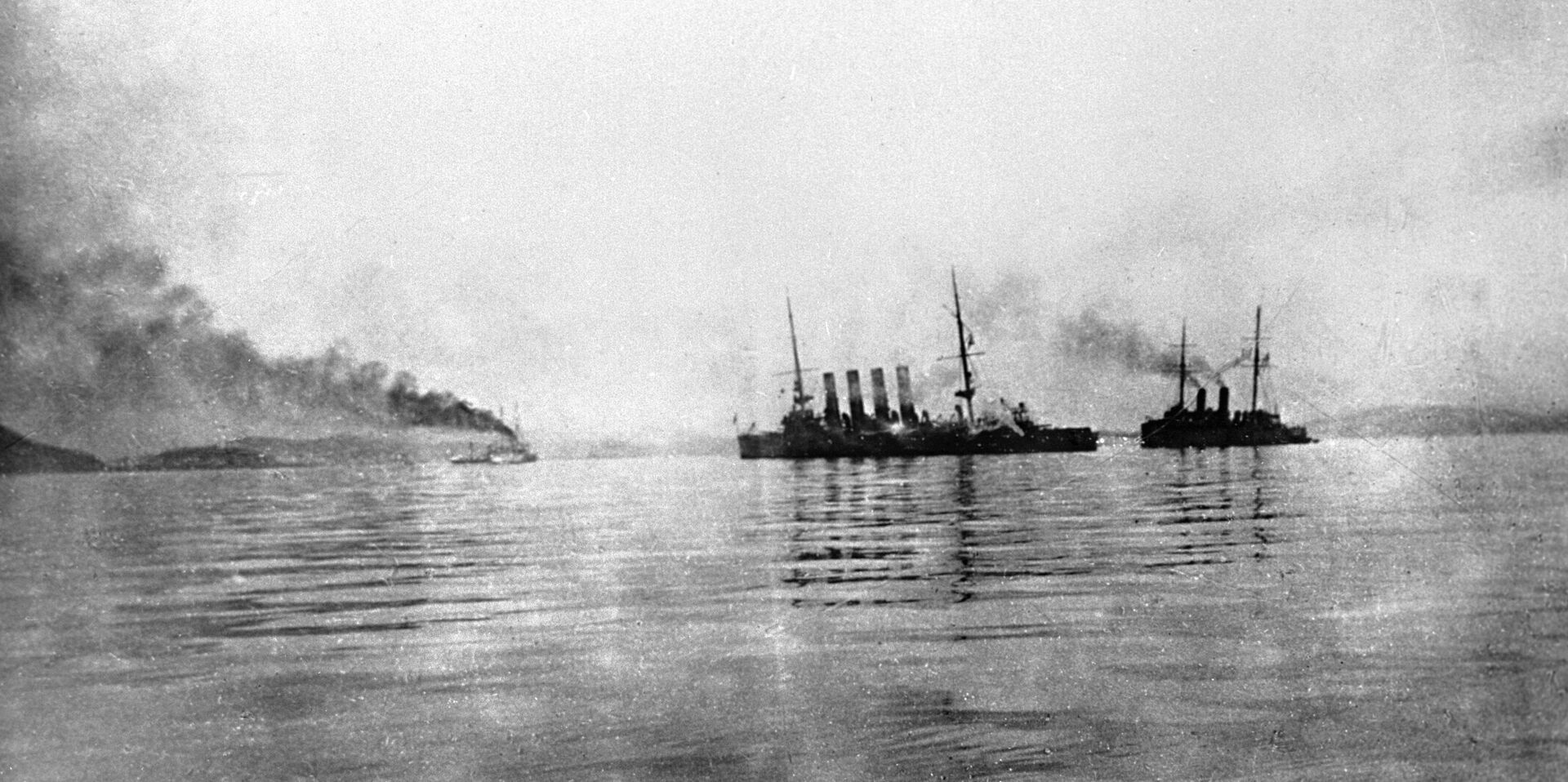 Buques rusos Variag y Koreets, tras la batalla de Chemulpo - Sputnik Mundo, 1920, 11.02.2021
