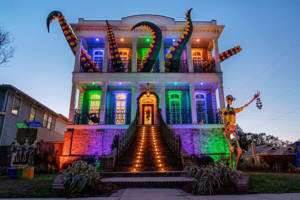Una casa decorada para el Mardi Gras en Nueva Orleans (Estados Unidos). - Sputnik Mundo