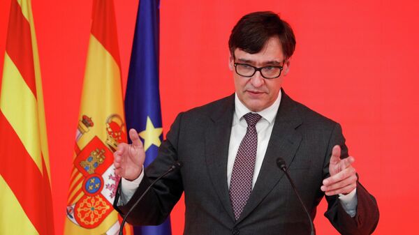Salvador Illa, candidato a la presidencia de Cataluña del Partido Socialista Catalán  - Sputnik Mundo