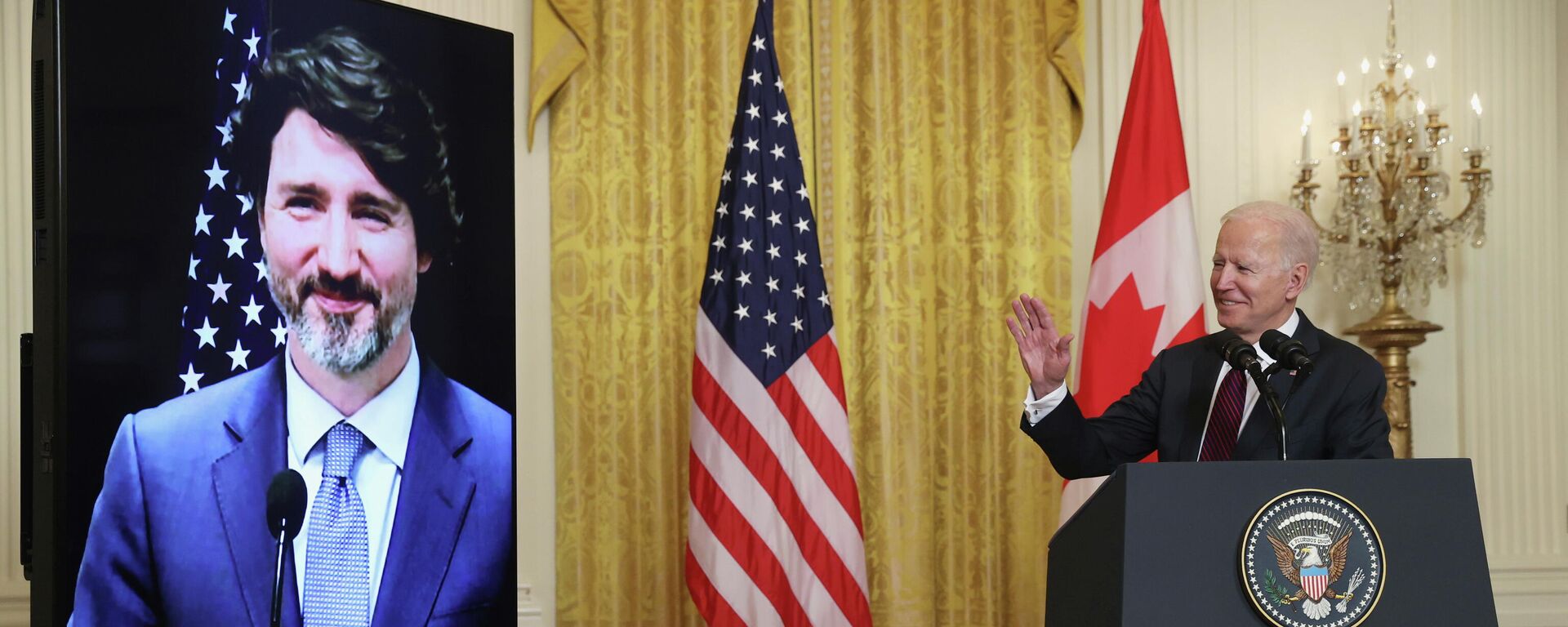 Reunión bilateral virtual entre Joe Biden y Justin Trudeau - Sputnik Mundo, 1920, 17.09.2021