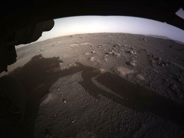 Una foto tomada por el róver que aterrizó en Marte el 18 de febrero. - Sputnik Mundo