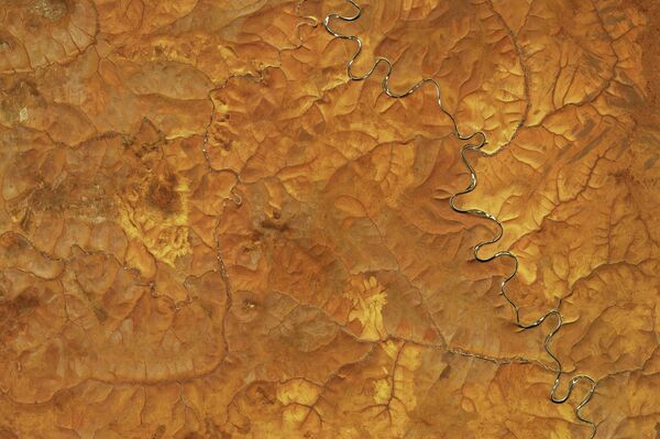 Una imágen satelital de meseta norte de Siberia central en septiembre - Sputnik Mundo