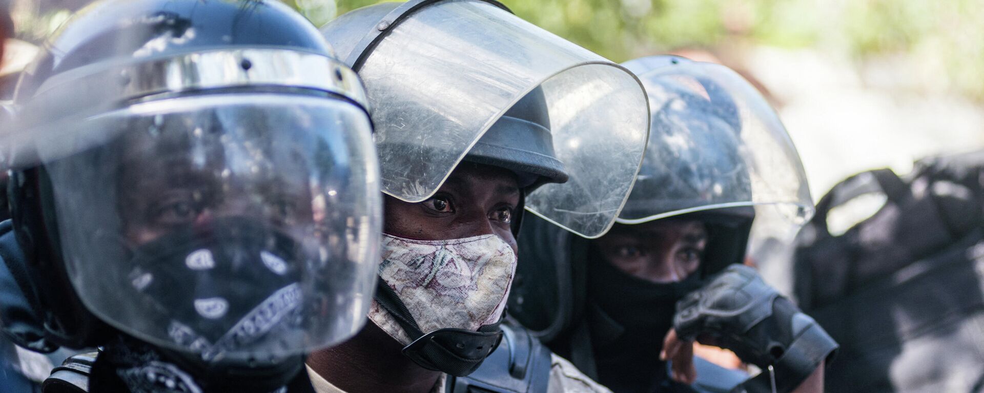 La Policía durante las protestas en Haití - Sputnik Mundo, 1920, 16.03.2021