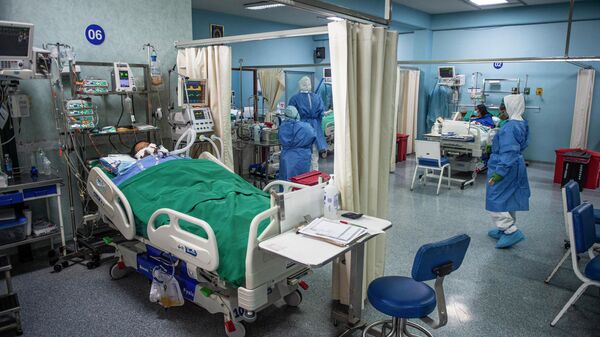 Hospital con pacientes con COVID-19 en Lima, Perú - Sputnik Mundo