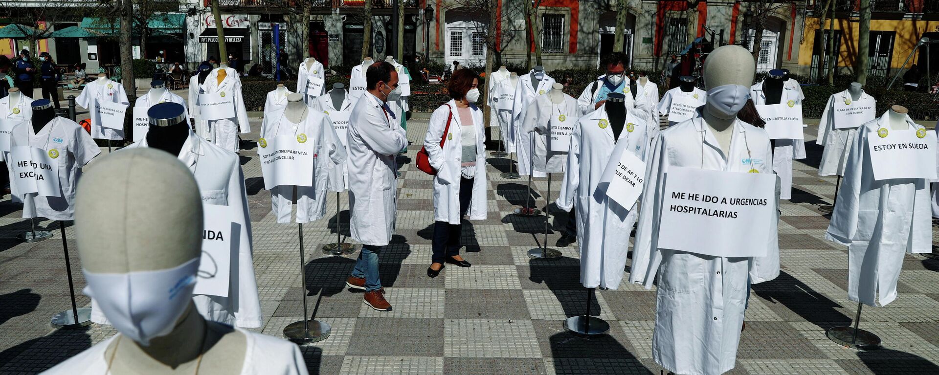 Huelga de médicos en Madrid - Sputnik Mundo, 1920, 10.03.2021
