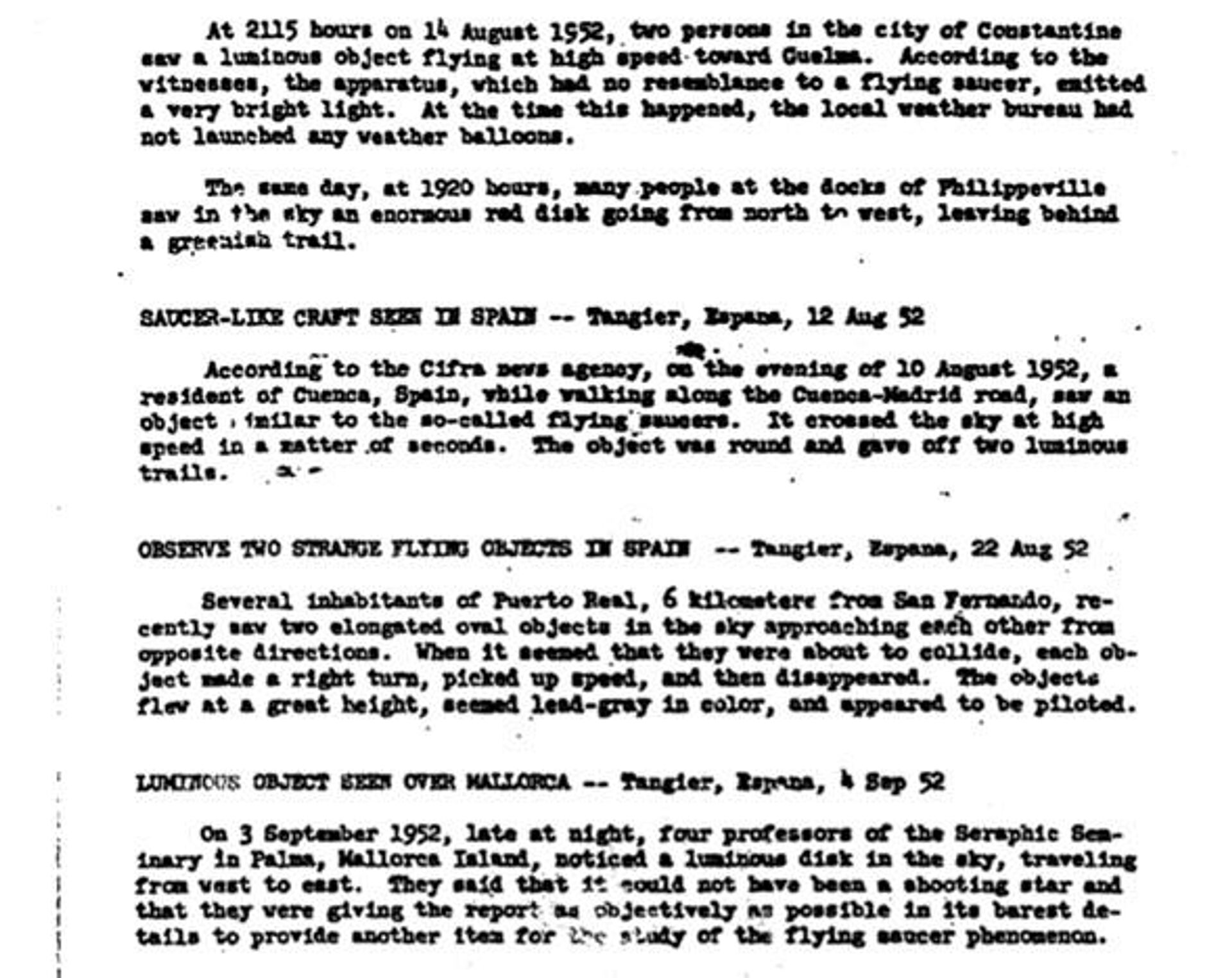 Un fragmento del informe de la CIA sobre los acontecimientos en Cádiz en 1952 - Sputnik Mundo, 1920, 17.03.2021