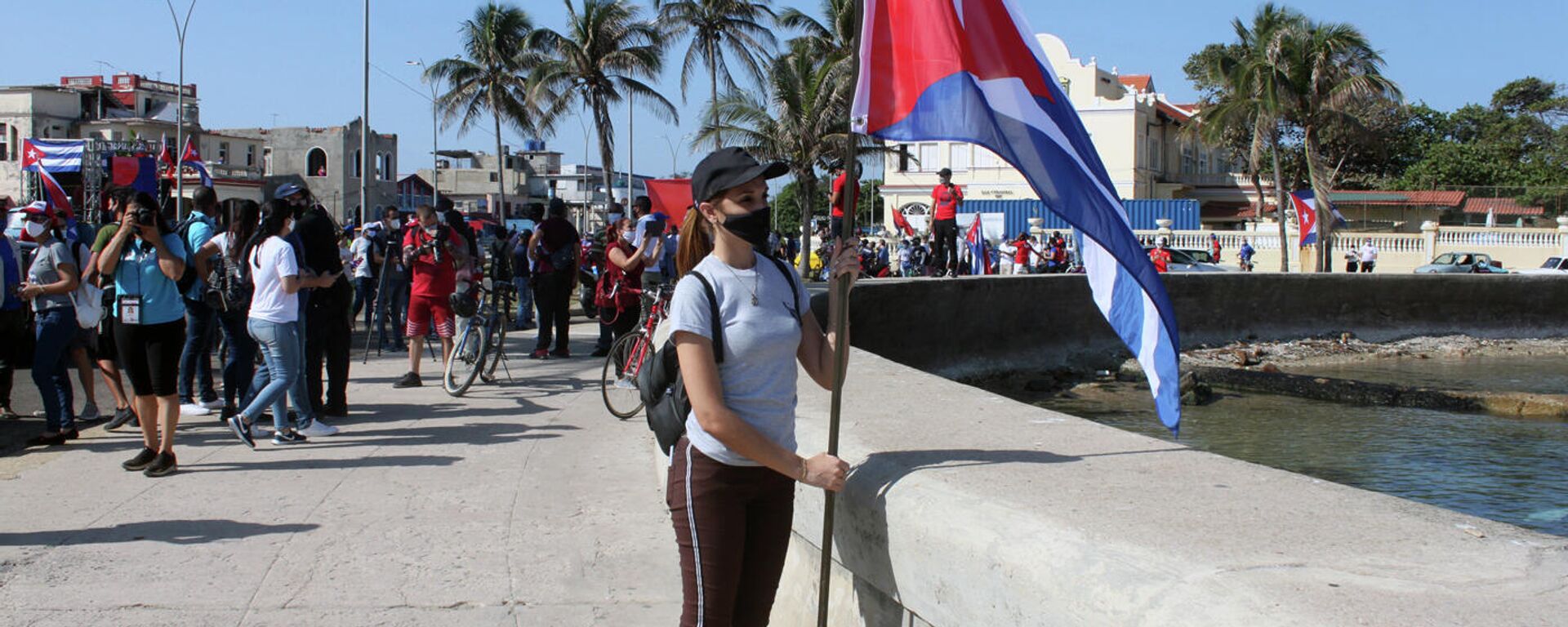 Manifestación contra el bloqueo de EEUU a Cuba en La Habana - Sputnik Mundo, 1920, 25.05.2021