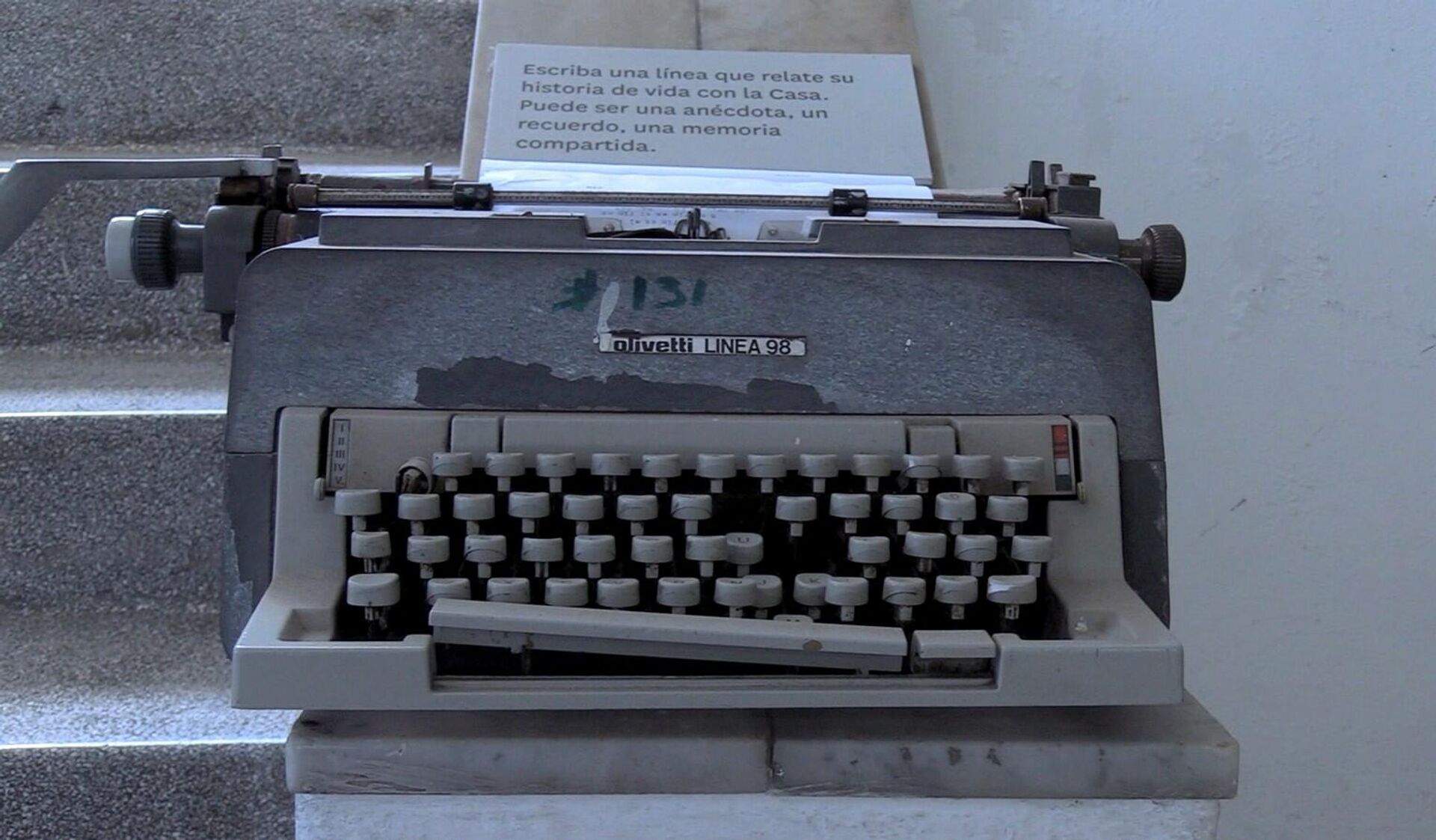 Una de las máquinas de escribir utilizadas en la Casa en años anteriores - Sputnik Mundo, 1920, 06.04.2021