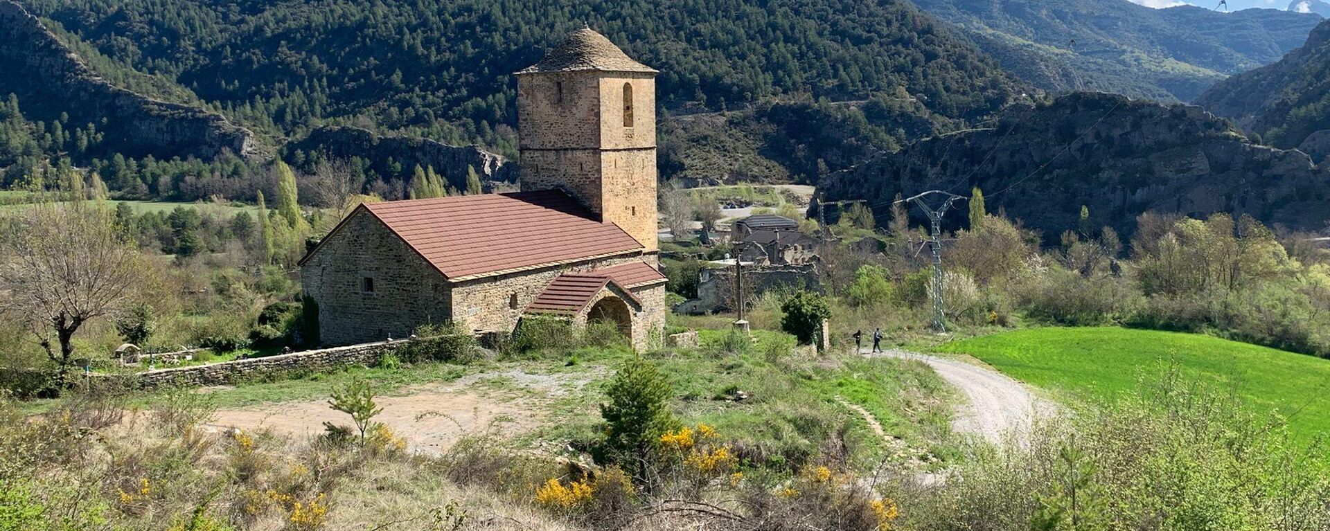 Vista de la iglesia de San Miguel de Jánovas (Huesca) - Sputnik Mundo, 1920, 25.04.2021