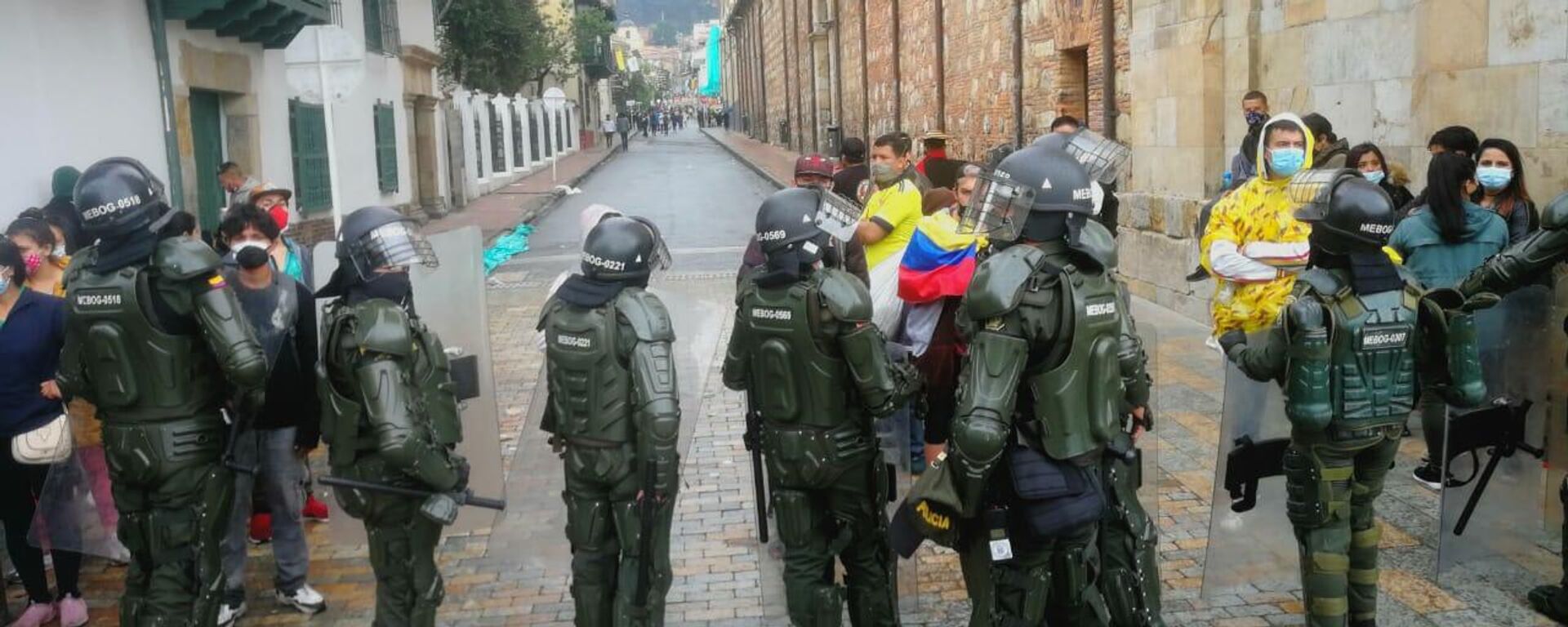 La Policía colombiana se desplegó en la jornada de protestas - Sputnik Mundo, 1920, 05.05.2021