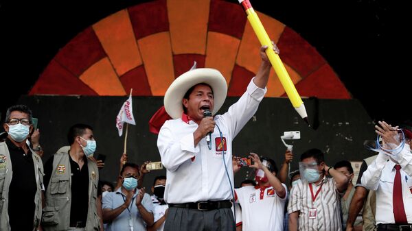 Pedro Castillo, candidato a la presidencia de Perú - Sputnik Mundo