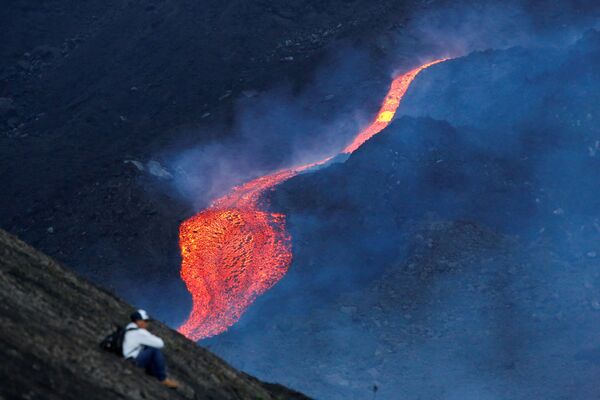 La erupción del volcán Pacaya en Guatemala.  - Sputnik Mundo