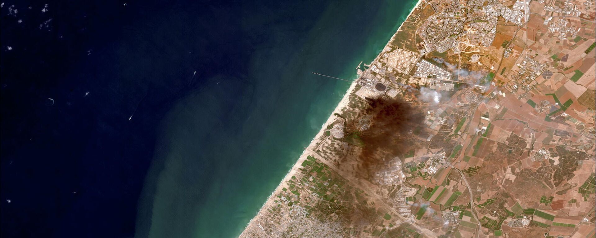 Así se ven los ataques de Israel y Hamás desde el espacio - Sputnik Mundo, 1920, 14.05.2021
