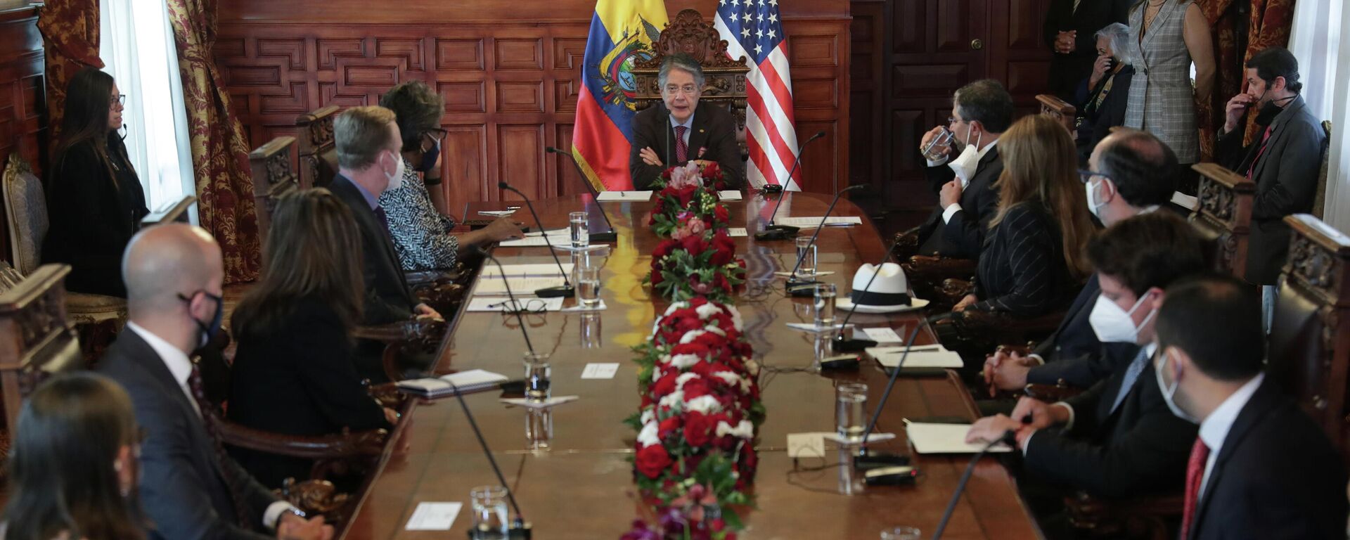 Presidente de Ecuador, Guillermo Lasso, recibe a delegación de EEUU  - Sputnik Mundo, 1920, 25.05.2021
