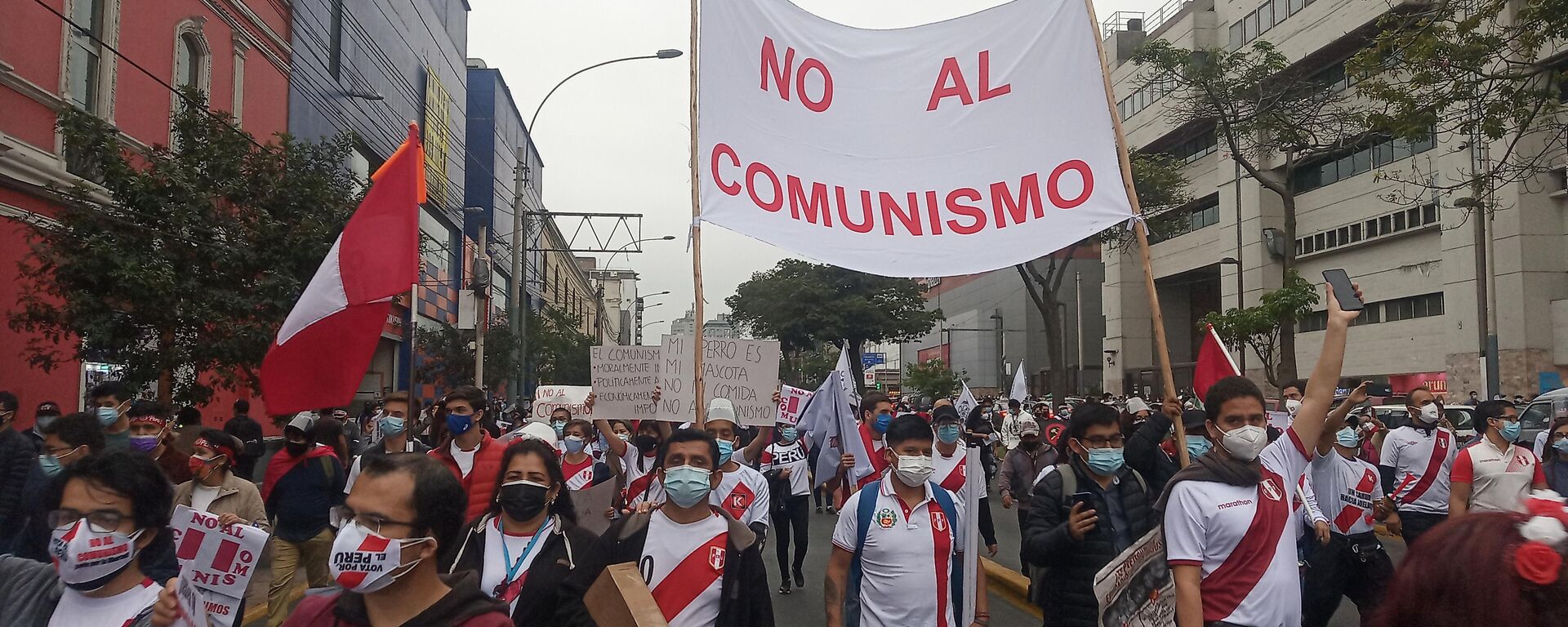 Movilizació contra el comunismo y a favor de Fujimori en Lima - Sputnik Mundo, 1920, 22.06.2022