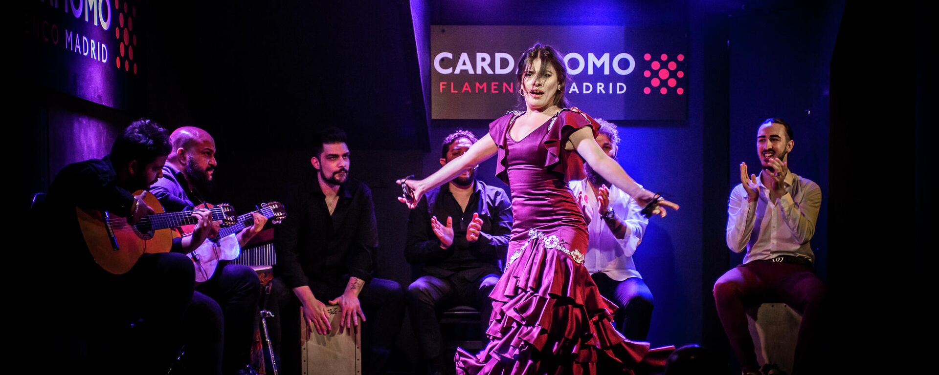 Actuación flamenca en el tablao Cardamomo, en el centro de Madrid - Sputnik Mundo, 1920, 06.06.2021