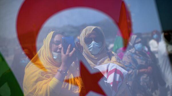 Manifestantes saharauies - Sputnik Mundo