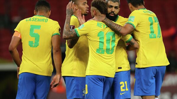 Jugadores de la selección de fútbol de Brasil - Sputnik Mundo