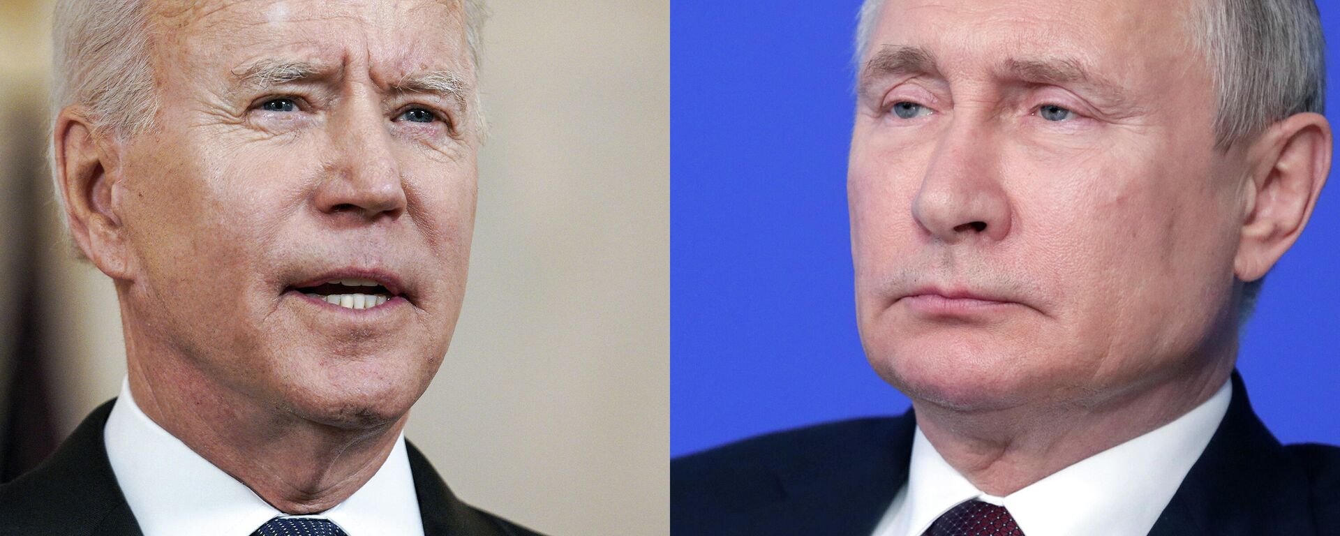 Joe Biden, presidente de EEUU, y Vladímir Putin, presidente de Rusia - Sputnik Mundo, 1920, 10.12.2021