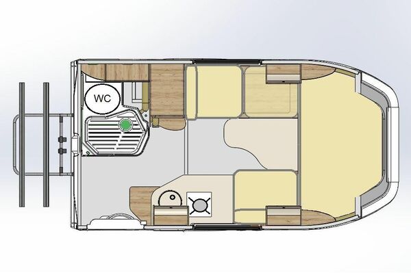 Configuración de la cabina en modo de salón con una mesa - Sputnik Mundo