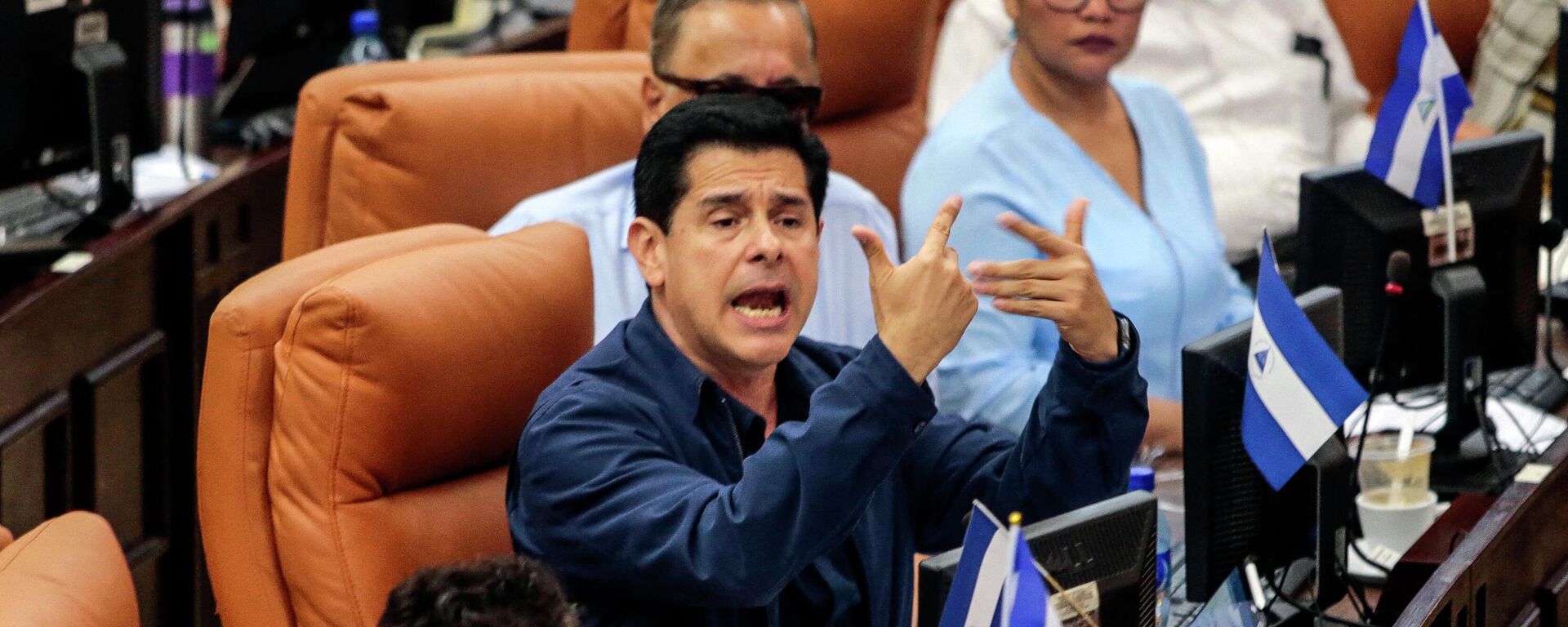 Wálmaro Gutiérrez, el diputado y presidente de la Comisión de Producción, Economía y Presupuesto de la Asamblea Nacional (Parlamento) de Nicaragua - Sputnik Mundo, 1920, 14.07.2021