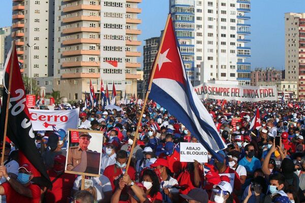 El multitudinario acto de reafirmación revolucionaria en La Habana - Sputnik Mundo