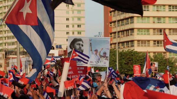 Manifestación en Cuba - Sputnik Mundo