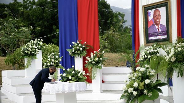 Homenaje al presidente de Haití, Jovenel Moise (2017-2021)  - Sputnik Mundo