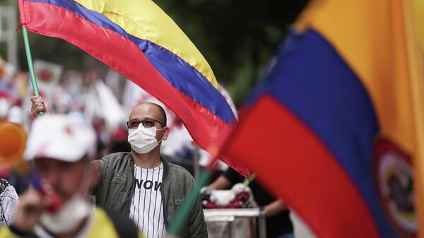 Jornada de protestas en Bogotá, Colombia, el 20 de julio - Sputnik Mundo