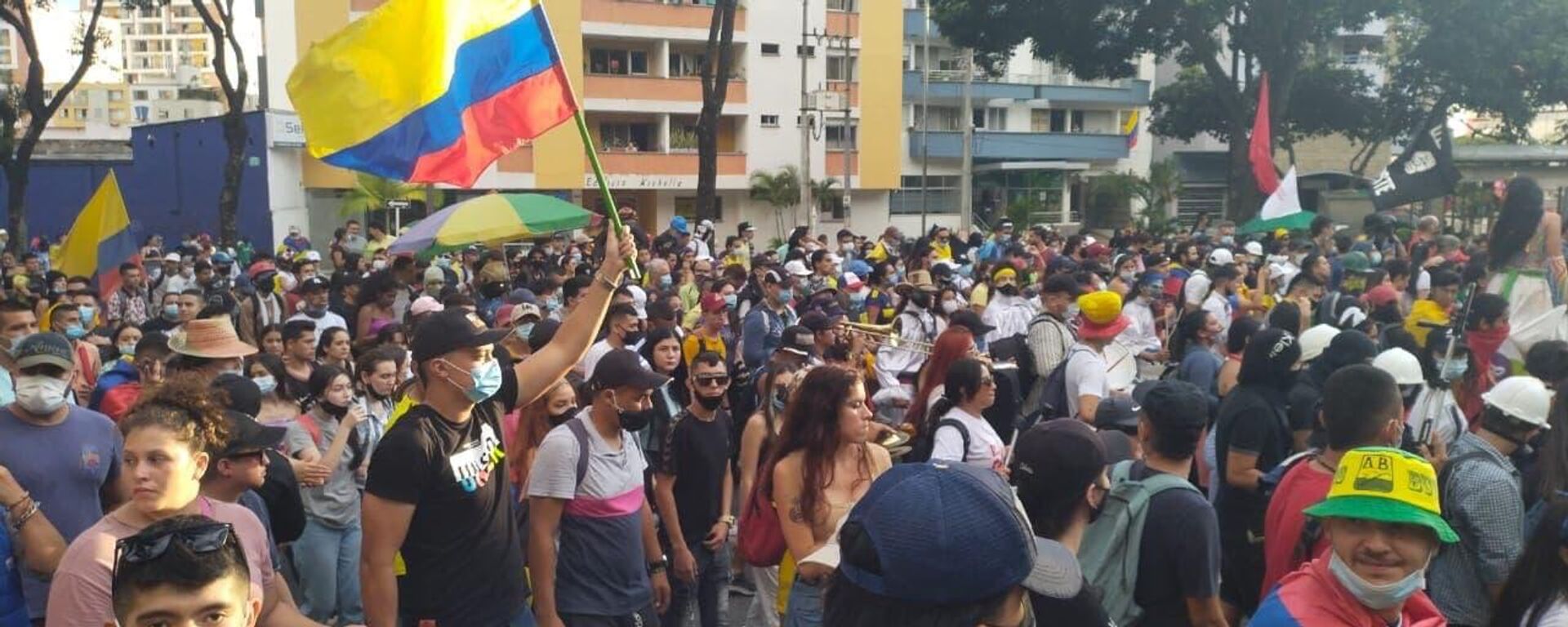 Manifestación en Bucaramanga, Colombia - Sputnik Mundo, 1920, 21.07.2021