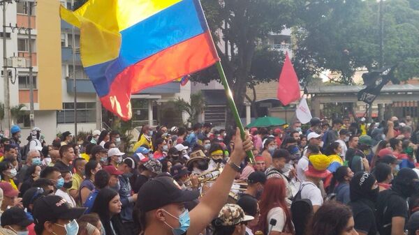 Las protestas en Colombia - Sputnik Mundo