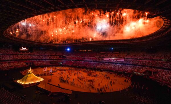 La ceremonia de apertura de los XXXII Juegos Olímpicos de Verano en Tokio.  - Sputnik Mundo