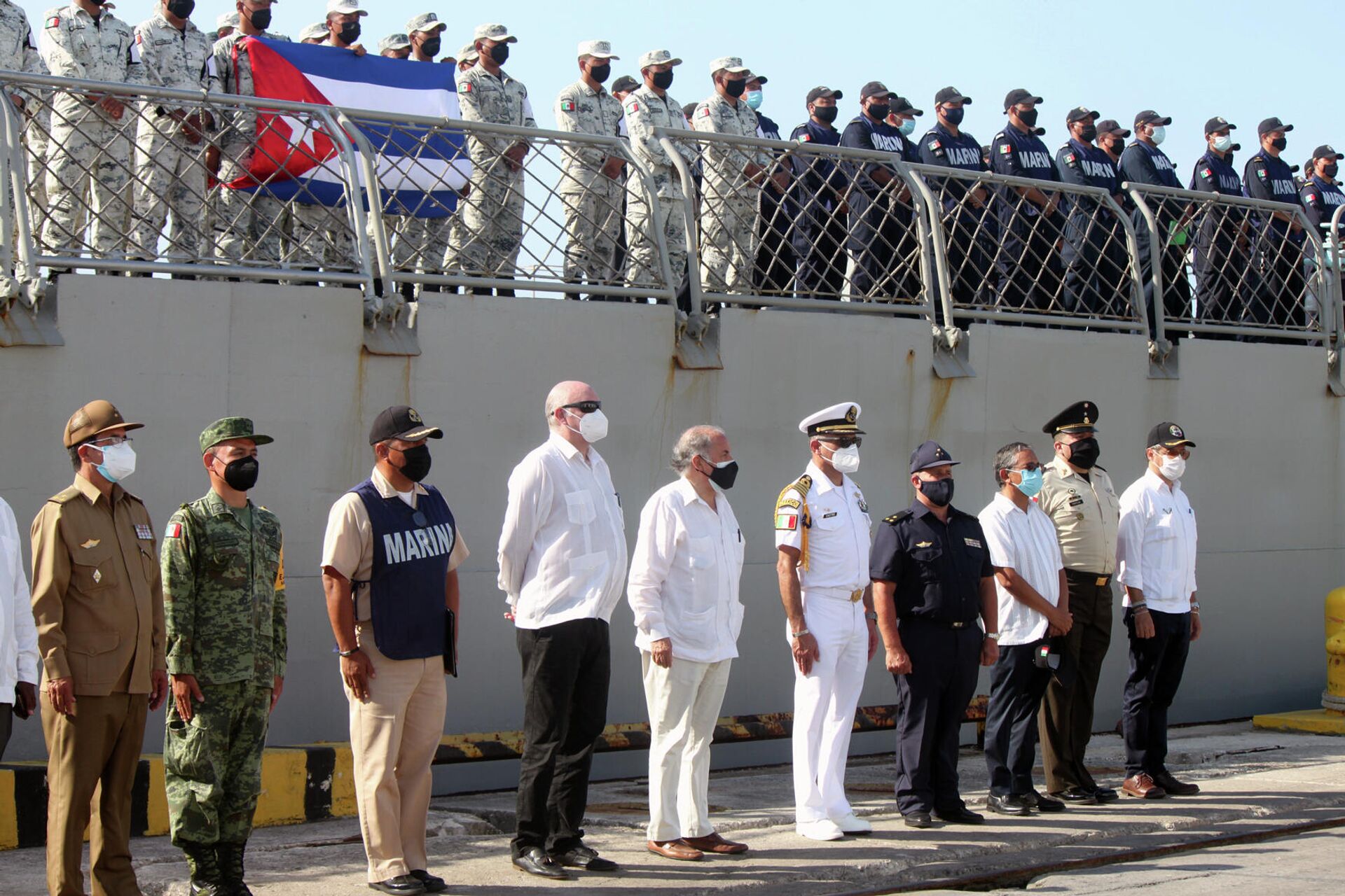 Recibimiento en La Habana del buque Libertador, con ayuda humanitaria para Cuba - Sputnik Mundo, 1920, 31.07.2021