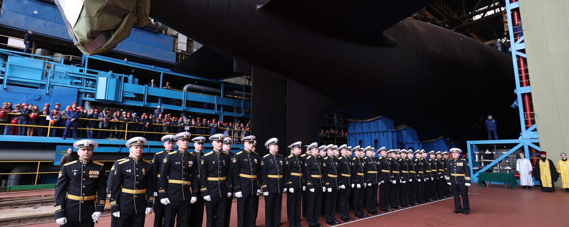 La ceremonia de botadura del submarino nuclear de cuarta generación Krasnoyarsk - Sputnik Mundo, 1920, 01.12.2023