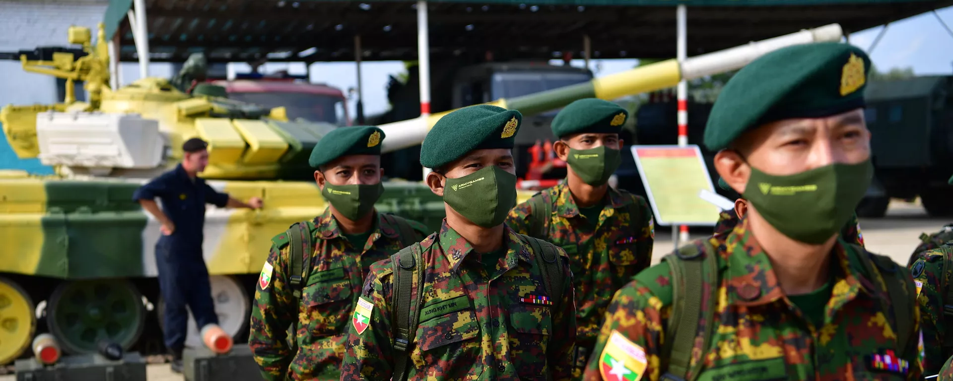 Militares birmanos durante los Juegos Militares Army 2021 - Sputnik Mundo, 1920, 04.08.2024