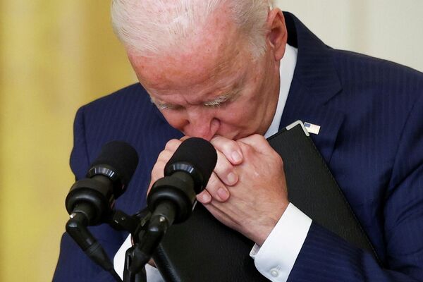 El presidente de EEUU, Joe Biden, ofrece un discurso luego del mortífero ataque terrorista en el aeropuerto de Kabul. - Sputnik Mundo