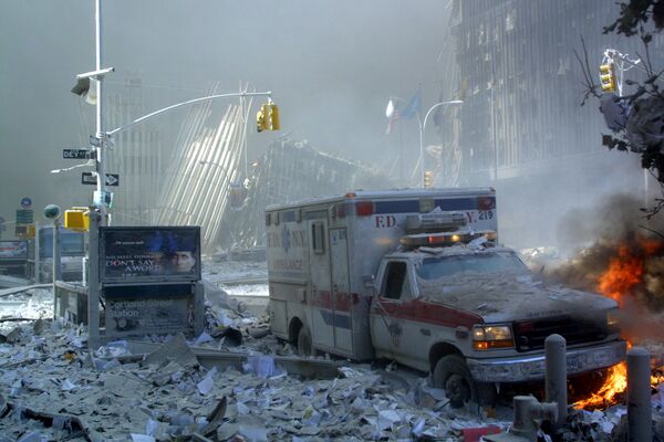 En el lugar del colapso de la torre WTC-1 en Nueva York. - Sputnik Mundo