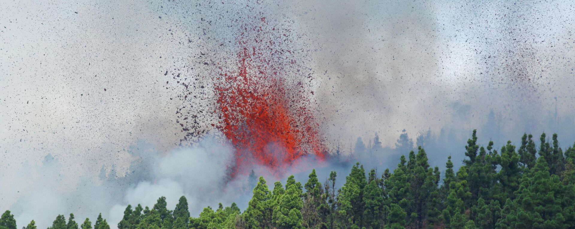 El volcán entra en erupción en la isla española de La Palma, España, 19 de septiembre de 2021 - Sputnik Mundo, 1920, 19.09.2021