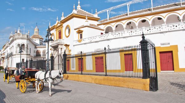 Coches de caballos como reclamos turístico en Sevilla - Sputnik Mundo