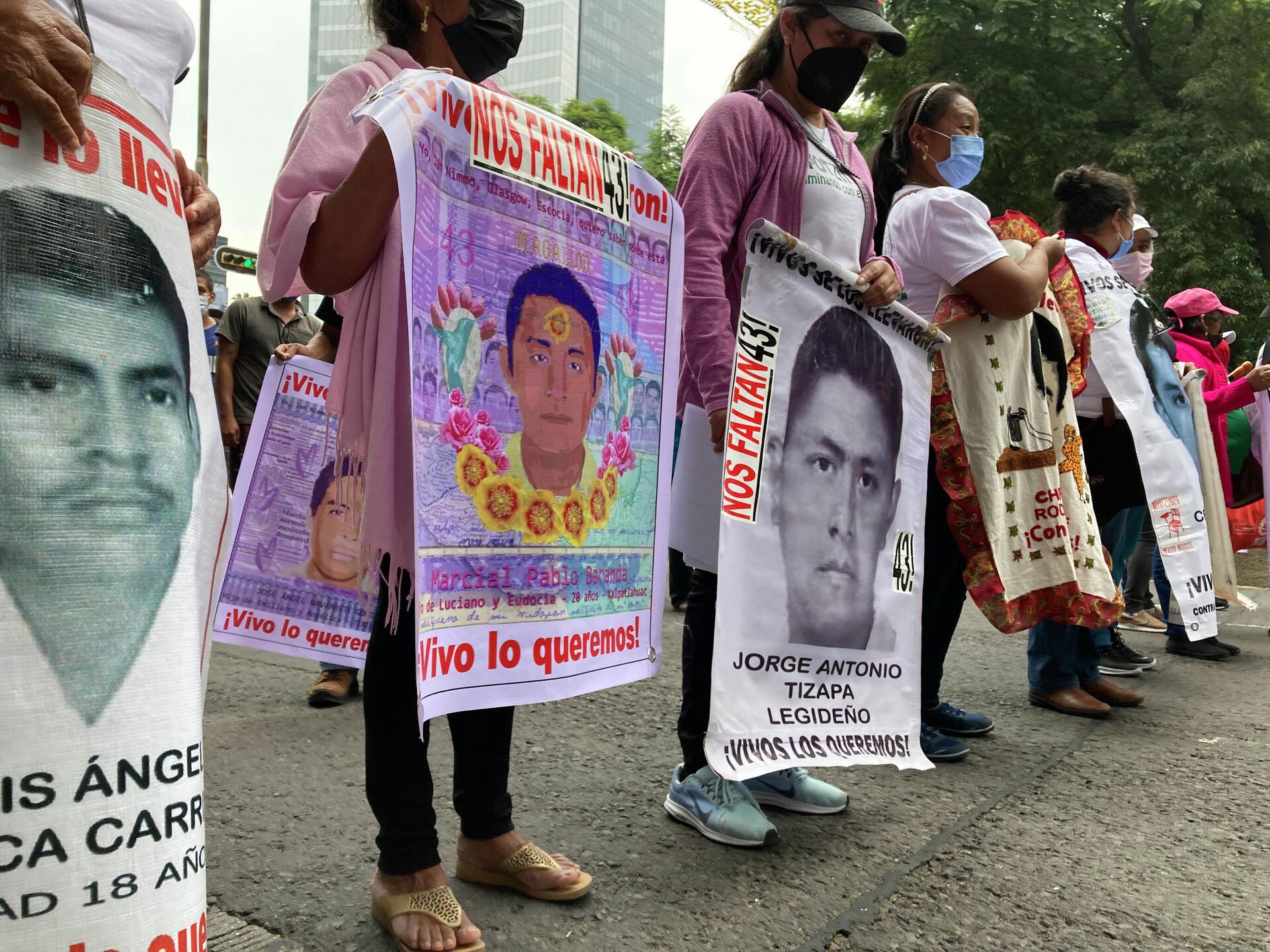 Manifestación por el séptimo aniversario de la desaparición de los 43 estudiantes de Ayotzinapa - Sputnik Mundo, 1920, 29.03.2022