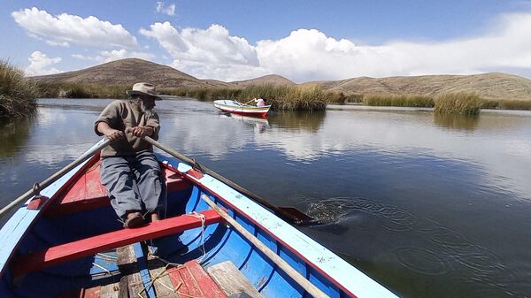 Armando Calizaya, pescador de la isla Pariti en el lago Titicaca - Sputnik Mundo