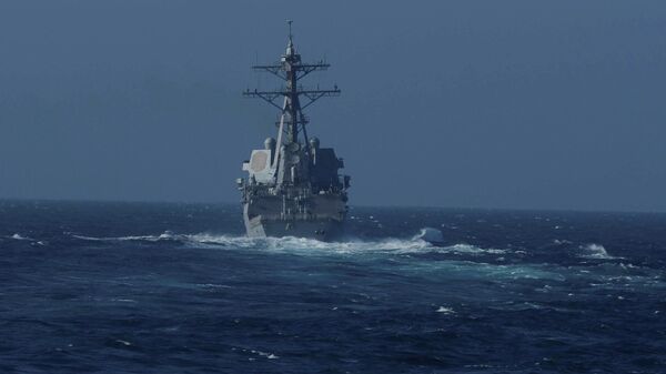 El buque USS Chafee de la Flota del Pacifico de la Armada de Estados Unidos - Sputnik Mundo