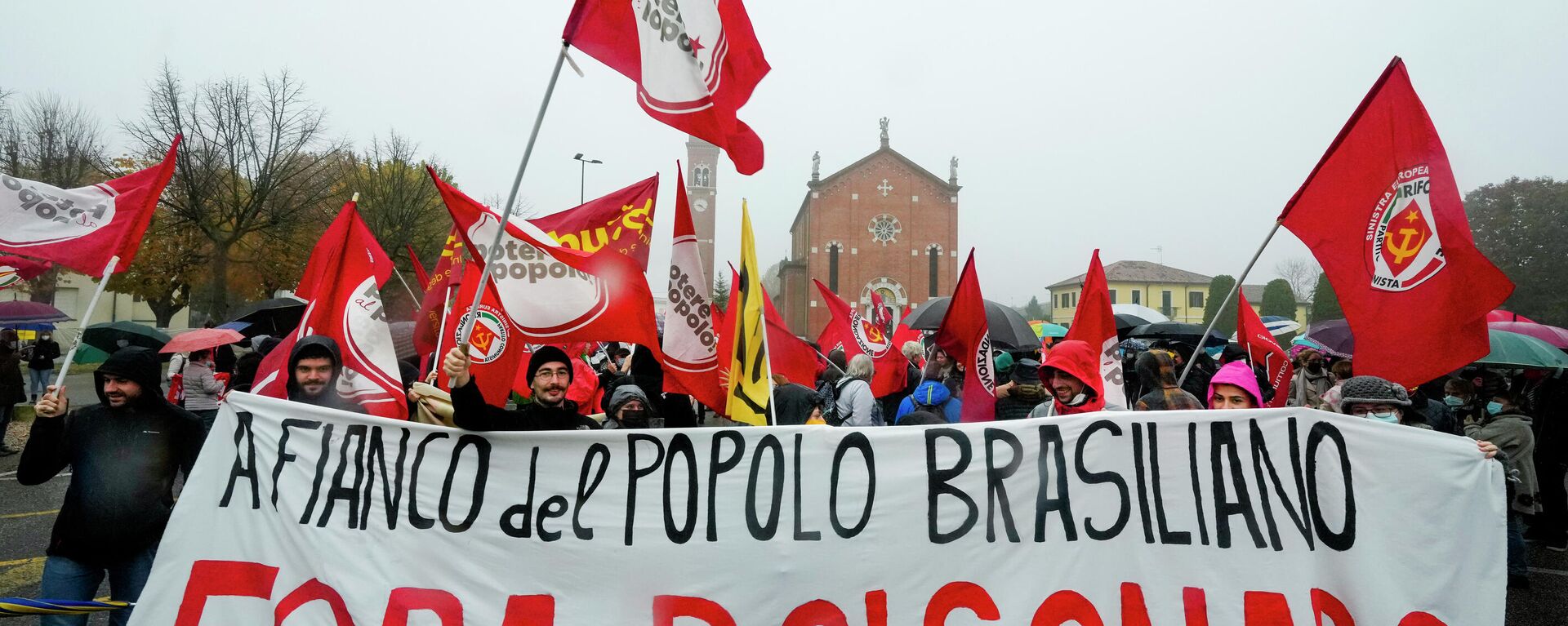 Protestas contra el presidente de Brasil, Jair Bolsonaro, en Italia - Sputnik Mundo, 1920, 01.11.2021