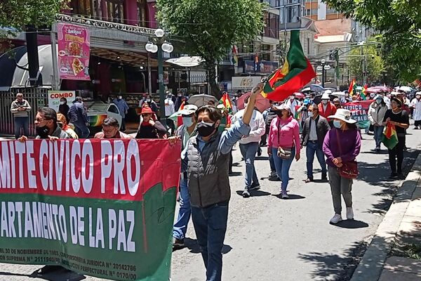 Movilización de protesta contra el Gobierno de Bolivia - Sputnik Mundo