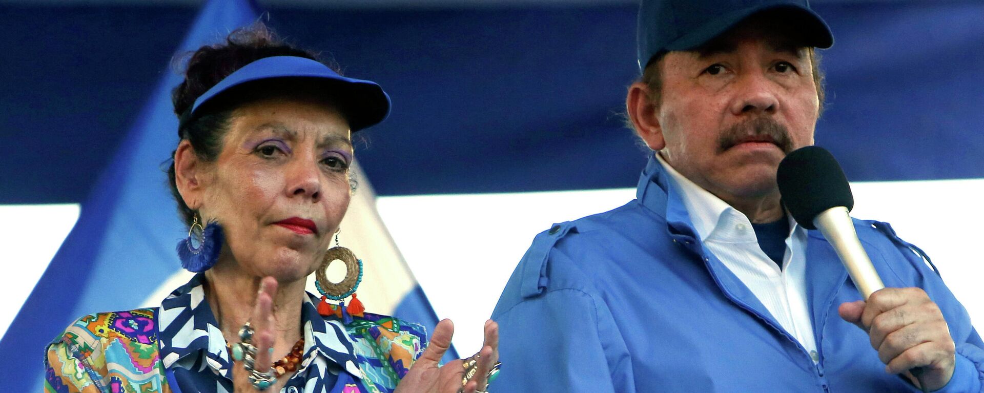 La vicepresidenta de Nicaragua, Rosario Murillo,  y el de Nicaragua presidente, Daniel Ortega - Sputnik Mundo, 1920, 09.11.2021