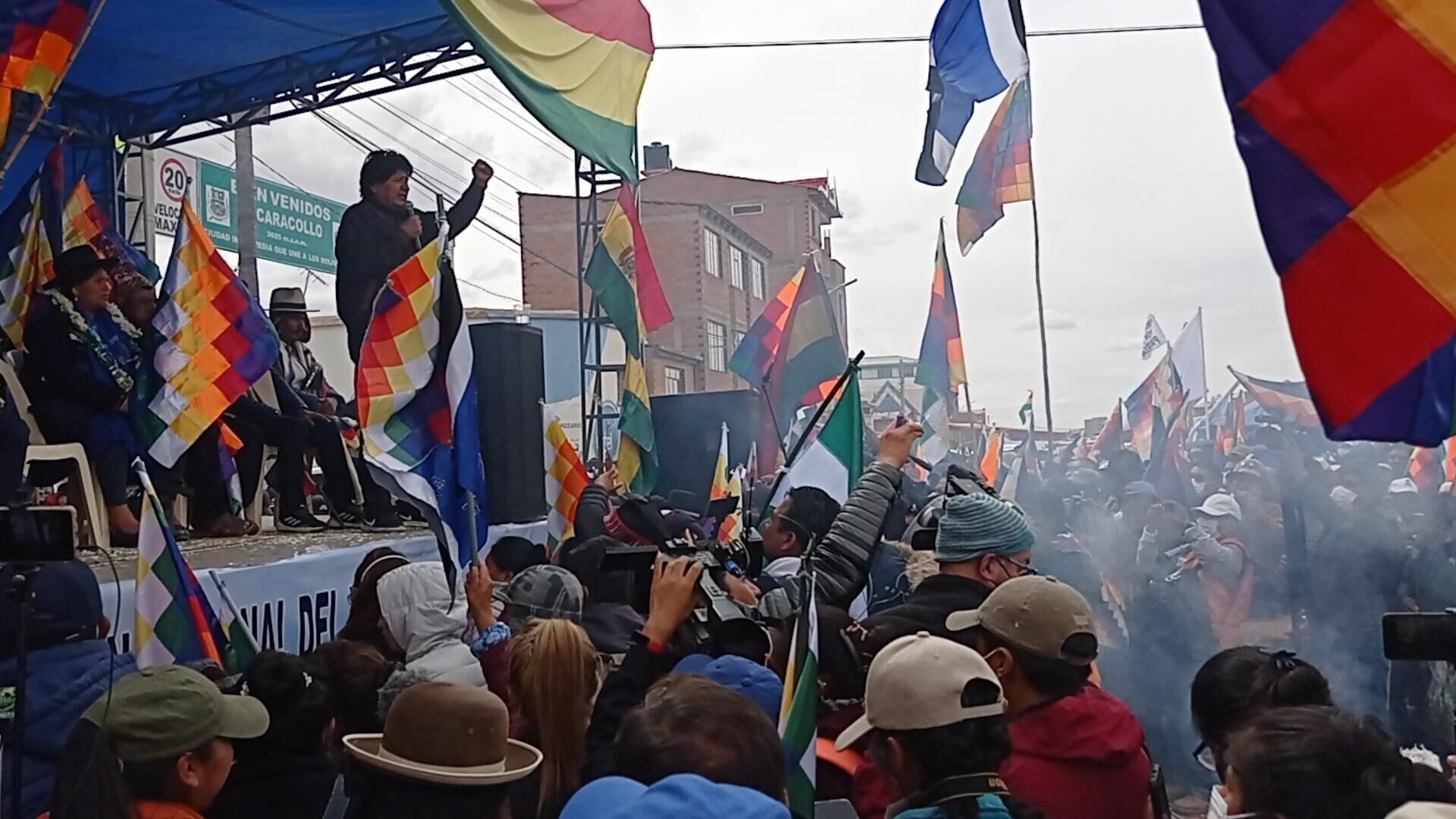 Evo Morales en la Marcha por la Patria - Sputnik Mundo, 1920, 23.11.2021