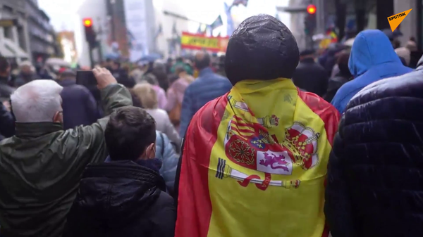 Multitudinaria manifestación en Madrid contra la reforma de la ley mordaza - Sputnik Mundo