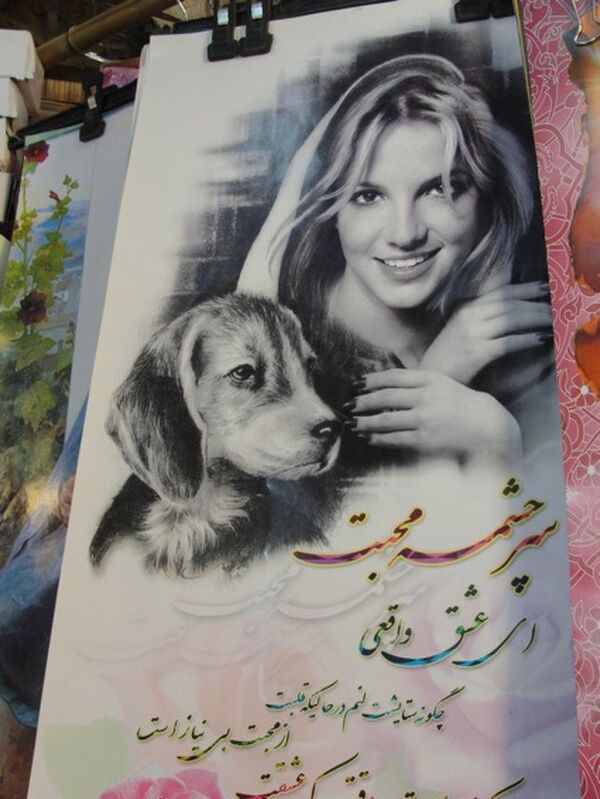 Un cartel de Britney en Irán. - Sputnik Mundo