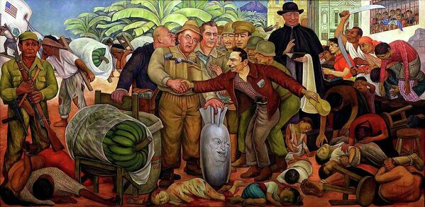 Rivera visitó Moscú por segunda vez en los años 1955 y 1956. En la foto: la obra de Diego Rivera La gloriosa victoria, de la colección del Museo Estatal de Artes Plásticas Pushkin, en Moscú. - Sputnik Mundo